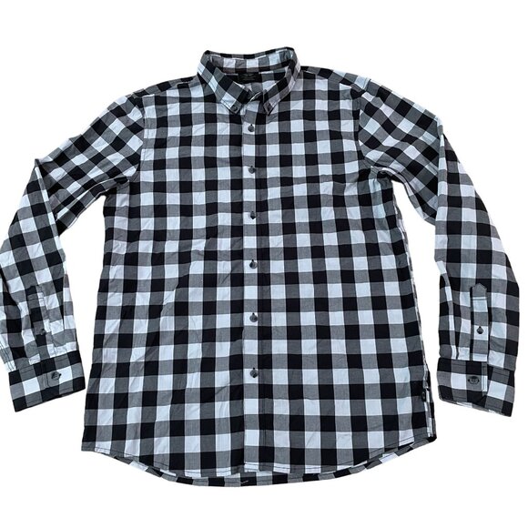 Oakley Men's Black & Gray Checkered Long Sleeve Shirt Size Medium - Picture 1 of 5